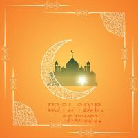 eid Alabama adha Mubarak hermosa saludo islami antecedentes vector