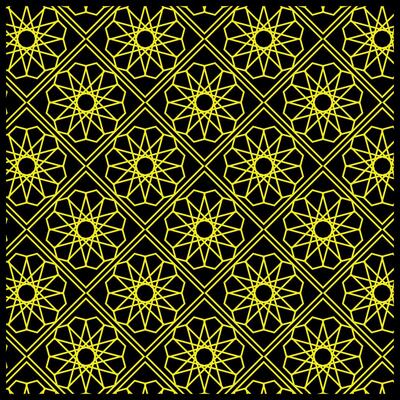 flat design complex arabesque pattern, Colorful pattern design