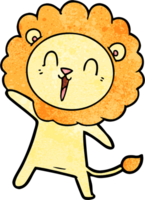 desenho de leão rindo png