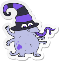 sticker van een tekenfilm halloween buitenaards wezen png