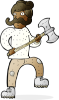 cartoon man with axe png