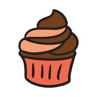 Element Cupcake for Birthday vector