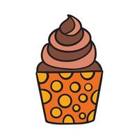 Element Cupcake for Birthday vector