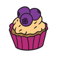 Element Cupcake for Birthday vector