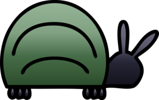 gradient shaded cartoon of a green bug png