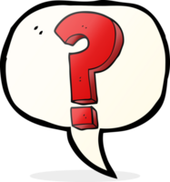 hand drawn speech bubble cartoon question mark symbol png