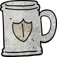 grunge textured illustration cartoon tankard png