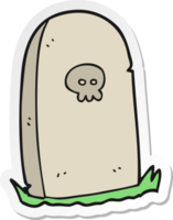 sticker of a cartoon grave png