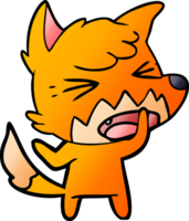 angry cartoon fox png