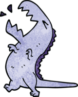 cartone animato doodle ruggente t rex png