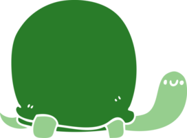 schattig vlak kleur stijl tekenfilm schildpad png