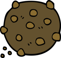 biscoito de chocolate doodle dos desenhos animados png