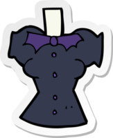 sticker of a cartoon vampire body png