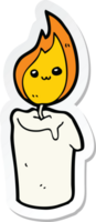 pegatina de un personaje de vela de dibujos animados png