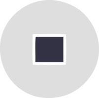flat color retro cartoon of a stop button png
