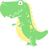 platt Färg illustration av dinosaurie png