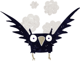 oiseau effrayant de dessin animé png