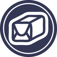 wrapped parcel circular icon symbol png