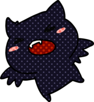 dessin animé illustration de une kawaii mignonne chauve souris png