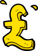 Karikatur Pfund Symbol png