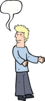 cartoon disgusted man with speech bubble png