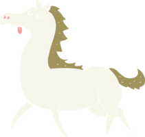 ilustração de cor lisa de cavalo png