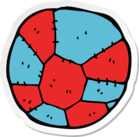 sticker of a cartoon football png