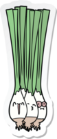 pegatina de una cebolleta png