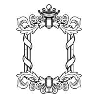 vintage frame, Royal Decoration vector