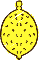 dibujo de tiza de limon png