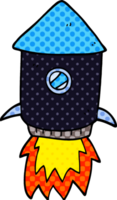 cartoon doodle space rocket png