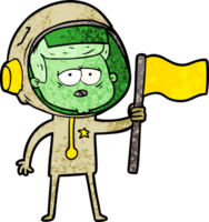 cartoon tired astronaut png