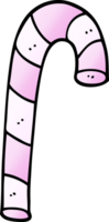 bastoncino di zucchero rosa di doodle del fumetto png