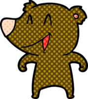 ridendo orso cartone animato png