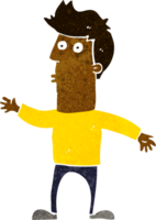 homem surpreso dos desenhos animados png