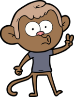 cartoon hooting monkey png