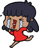 cartoon woman in tears png