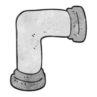 hand textured cartoon pipe png
