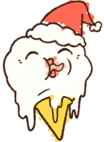 Christmas Icecream Chalk Drawing png