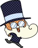 uomo barbuto felice png