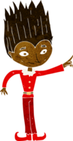 elfo de navidad mágico de dibujos animados png