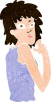 mulher surpreendida dos desenhos animados png