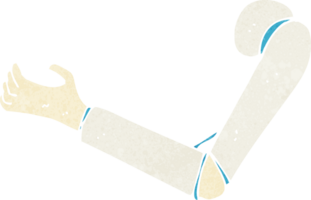 tekenfilm prothetisch arm png