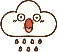 regn moln krita ritning png