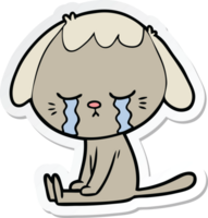 sticker of a cartoon dog png