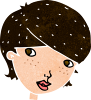 mujer amigable de dibujos animados png