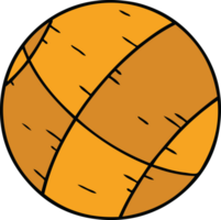 hand drawn cartoon doodle of a basket ball png