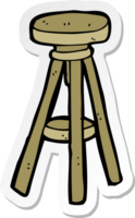 sticker of a cartoon stool png