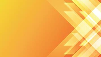 Abstract Orange Background With Geometric Light Shape for Banner or Presentation vector