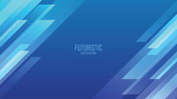 Minimal geometric blue light background abstract design vector